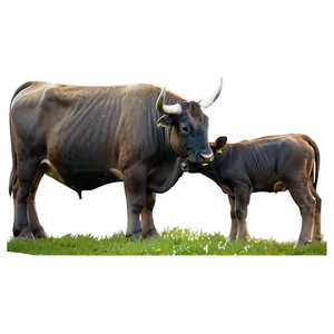 Bull And Calf PNG 05242024 PNG
