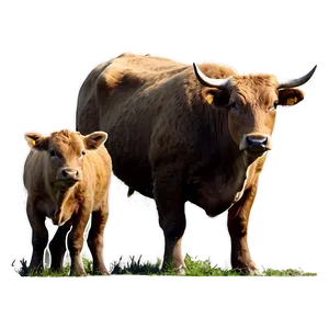 Bull And Calf PNG 05242024 PNG