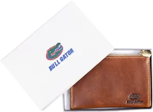Bull Gator Branded Walletand Box PNG
