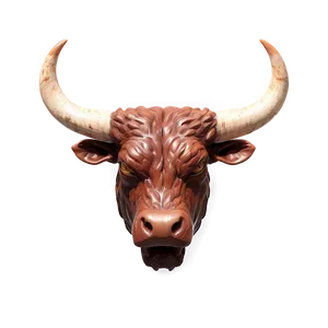 Bull Head In Flames PNG Fro35 PNG