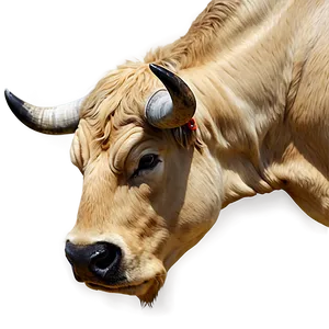 Bull Head In Nature PNG 98