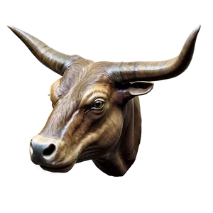 Bull Head With Horns PNG Jfn