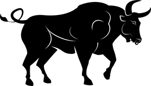 Bull Silhouette Graphic PNG image