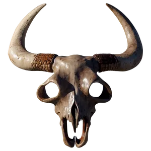 Bull Skull And Full Moon Png 06122024 PNG image