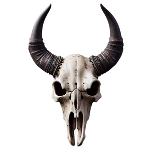 Bull Skull In Gothic Style PNG 06122024
