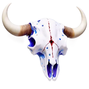 Bull Skull In Space Theme Png 06122024 PNG image