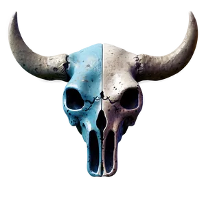 Bull Skull On Grunge Background PNG Ctr PNG