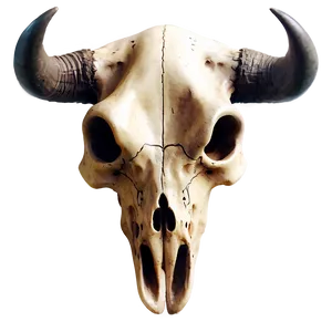 Bull Skull Tattoo Style PNG 06122024