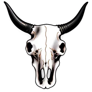 Bull Skull Tattoo Style PNG Tho38 PNG