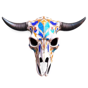 Bull Skull With Abstract Elements PNG Sqf PNG