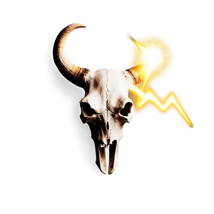 Bull Skull With Lightning Png Dpw31 PNG image