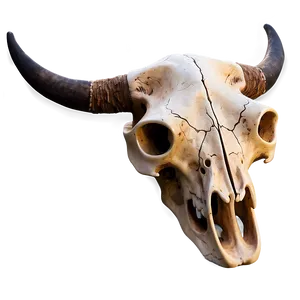 Bull Skull With Sunset Background PNG 54 PNG
