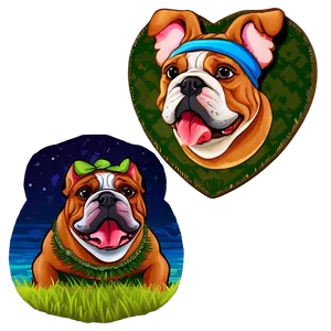 Bulldog Family Moments PNG Xmt20