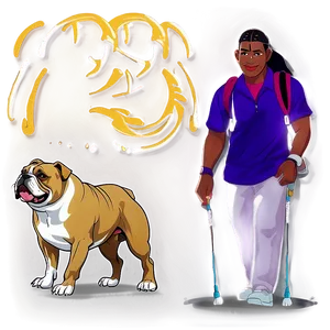 Bulldogs And Their Signature Walk PNG Dec16