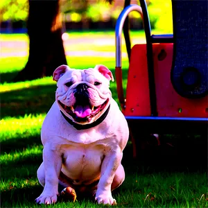 Bulldogs Enjoying The Park PNG Qer PNG
