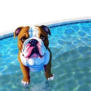 Bulldogs In A Pool Party Png Dlu57 PNG image