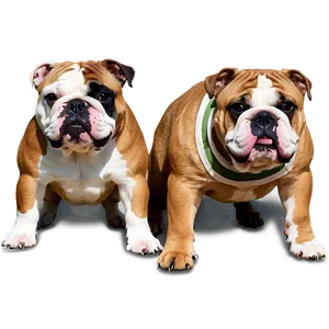 Bulldogs In Artistic Shots PNG Fho