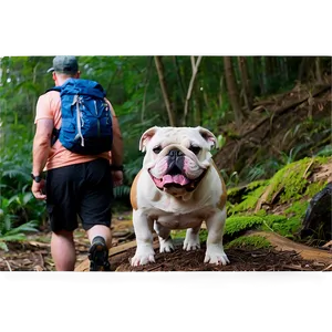Bulldogs On A Hiking Adventure PNG Okq16 PNG