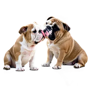 Bulldogs Showing Love And Affection Png Njd9 PNG image