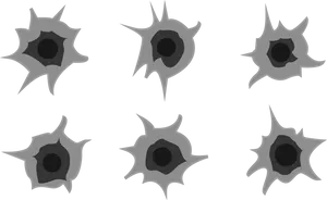 Bullet Holes Pattern PNG