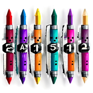 Bullet Journal Markers Bundle Png 30 PNG image