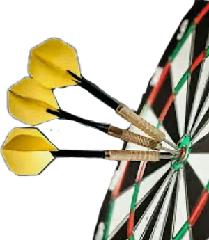 Bullseye Darts Perfect Throw PNG image