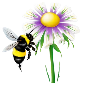 Bumblebee Pollinating Flower PNG Khu59 PNG