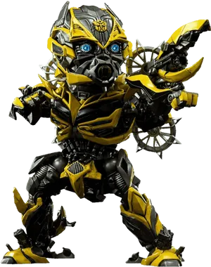 Bumblebee Transformer Figure PNG image