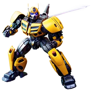 Bumblebee Transformer In Action PNG Heo PNG