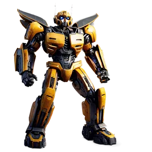 Bumblebee Transformer Standing PNG Pog PNG