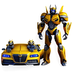 Bumblebee With Transformers Team PNG Pnw PNG