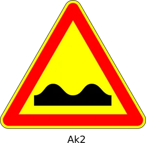 Bumpy Road Sign Warning PNG