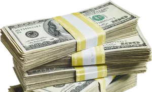 Bundlesof U S Dollars PNG image