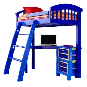 Bunk Bed With Desk Png 06132024 PNG image