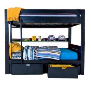 Bunk Bed With Storage Png Snw9 PNG image