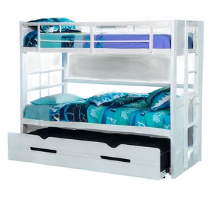 Bunk Bed With Trundle PNG 06132024