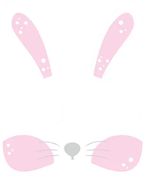 Bunny Ears Mask Graphic PNG image