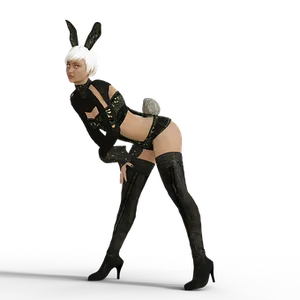 Bunny_ Ears_ Woman_ Pose