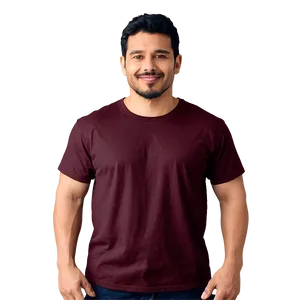Burgundy Blank Shirt PNG Osq