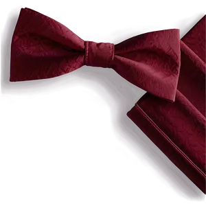 Burgundy Bow Tie Elegance PNG Aoy PNG