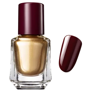 Burgundy Nail Polish Bottle PNG 06292024