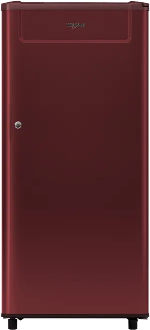 Burgundy Single Door Refrigerator Whirlpool PNG image