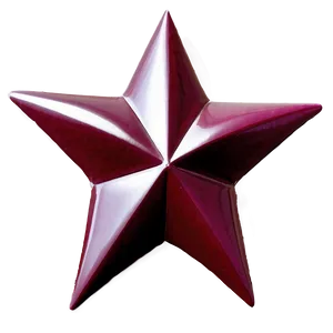 Burgundy Star PNG Lri