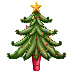 Burlap Christmas Tree Star PNG 52