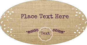Burlap Text Placeholder Graphic PNG image