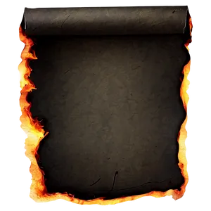 Burned Letter Paper Png 06122024 PNG image