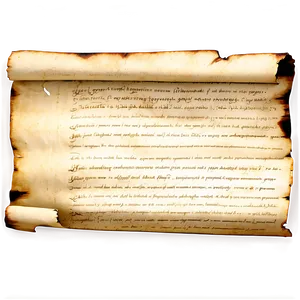 Burned Manuscript Paper PNG Gbr76 PNG