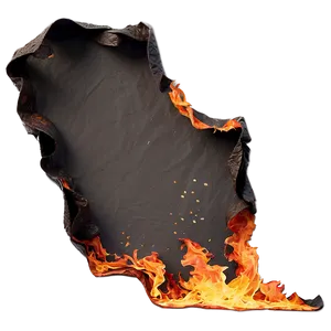 Burned Paper Art PNG 06122024
