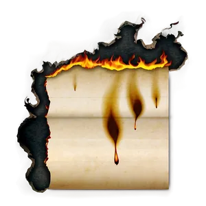 Burned Paper Sheet Png 06122024 PNG image