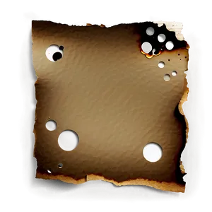 Burned Paper With Holes PNG Oyt24 PNG
